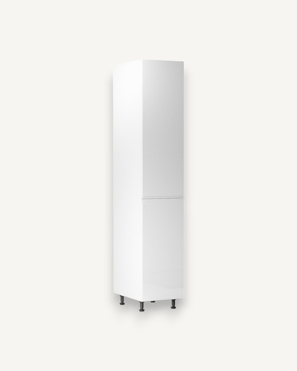 Hochschrank 40 cm – Velmora D40SP-P/L Weiß/Hochglanz