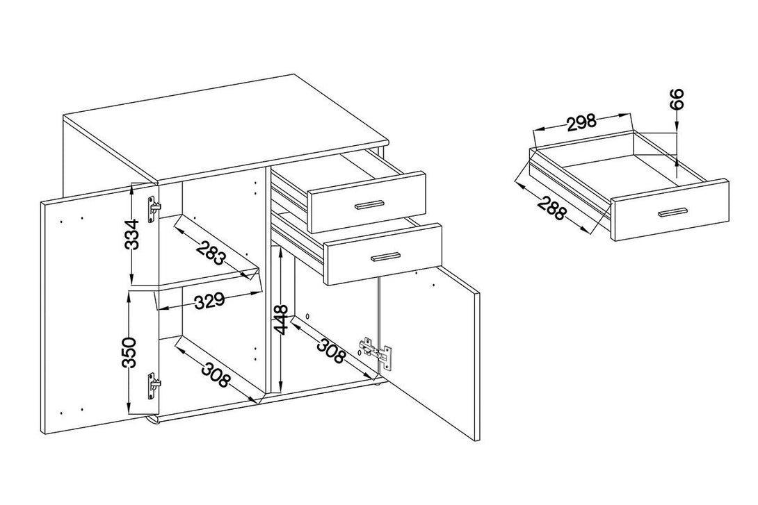 Kommode - Luck - Eine einzigartige und moderne Aufbewahrungslösung
