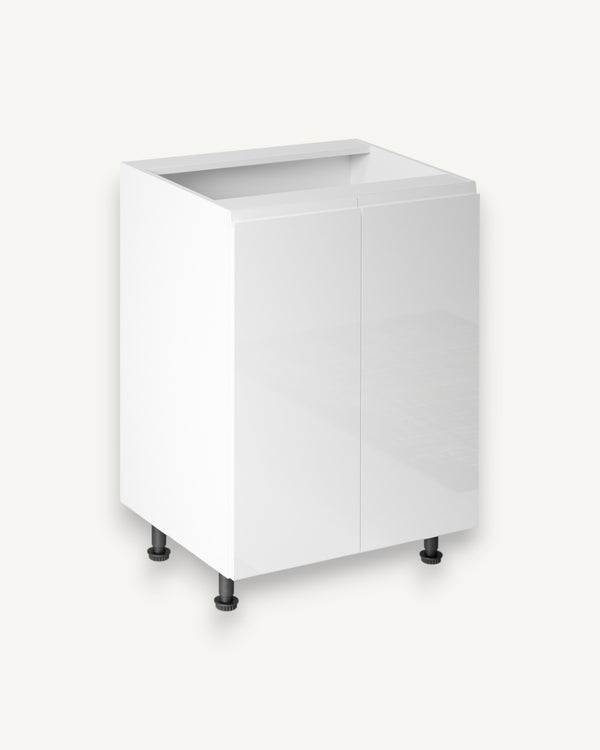 Unterschrank 60 cm - Aspen D60 Weiß/Hochglanz - ROYAL24_MARKT