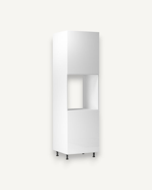 Umbauschrank 60 cm - Aspen D60P P/L Weiß/Hochglanz - ROYAL24_MARKT