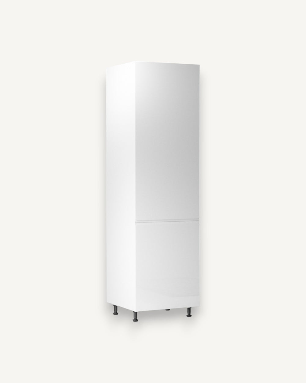 Hochschrank 60 cm – Velmora D60R P/L Weiß/Hochglanz