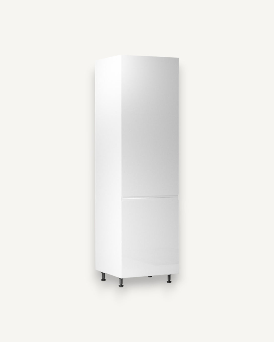Kühlumbauschrank 60 cm - Aspen D60ZL P/L Weiß Hochglanz