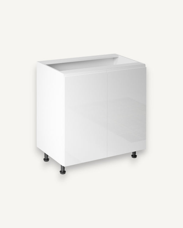 Unterschrank 80 cm - Aspen D80 - Weiß / Hochglanz - ROYAL24_MARKT