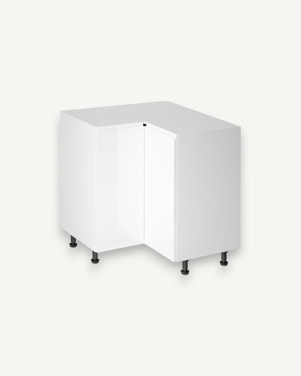 Eckunterschrank 79 cm - Aspen D90N Weiß / Hochglanz - ROYAL24_MARKT