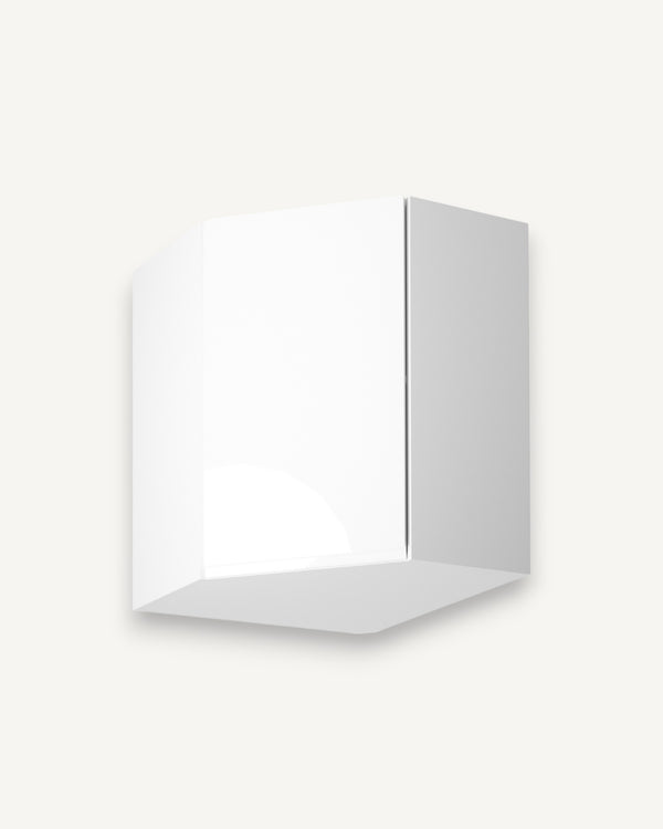 Eckhängeschrank 60 cm - Aspen G60N - Weiß / Hochglanz - ROYAL24_MARKT