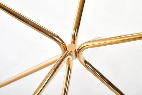 Esstisch - Stilvoller Runder Esstisch mit Glasplatte. - ROYAL24_MARKT