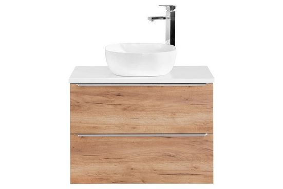 Waschbeckenschrank - Capri Oak - Intelligente Lösungen für stilvolle Badezimmerorganisation.