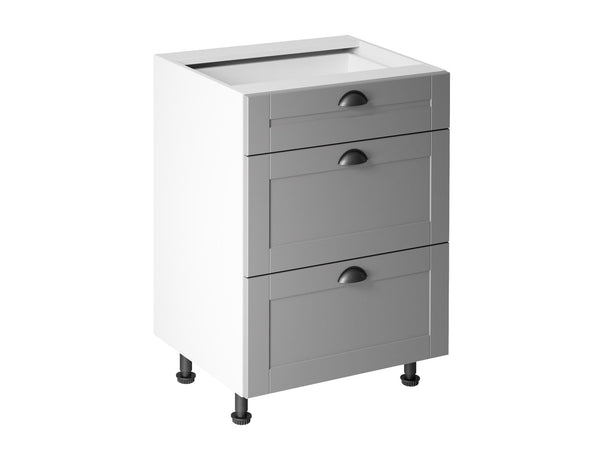 Unterschrank - Linea-Grau D60S3 - ROYAL24_MARKT