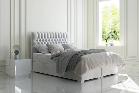Boxspringbett - Gaja - Schönes und praktisches Design mit Stauraum.