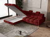 Ecksofa Bun – Rot – Ottomane links