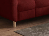 Ecksofa Bun – Rot – Ottomane links
