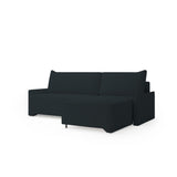 Ecksofa Loco – Schwarz – Ottomane rechts