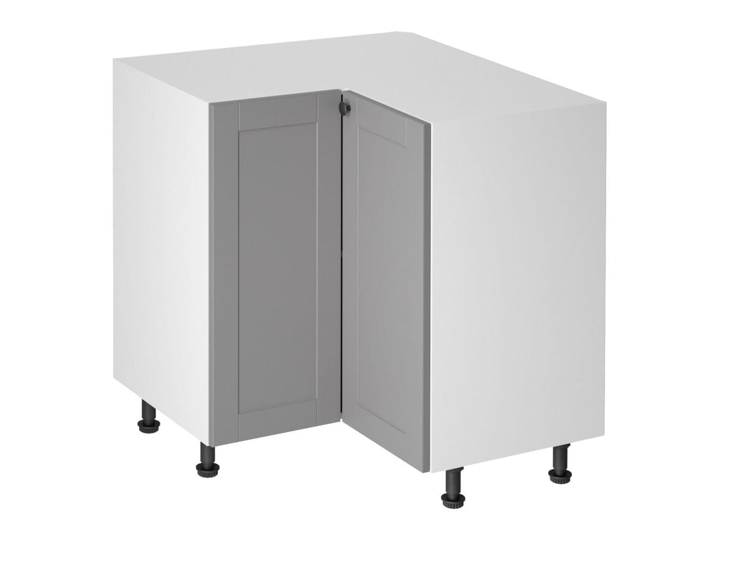 Eckunterschrank für die Küche - Linea-Grau D90N - ROYAL24_MARKT