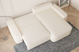 Ecksofa Oval – Weiß