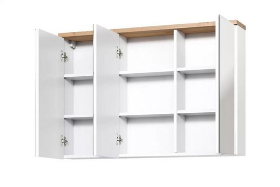 Badezimmerspiegelschrank - Badschrank - Bali White - Elegantes modernes Design.