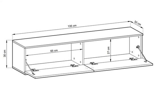 TV-Schrank - Lurona - Perfekte Organisation und moderne Einrichtung.