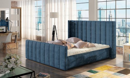 ROYAL24_MARKT Polsterbett - Entspannter Schlaf / Luxuriöses Polsterbett zum. ( Bett 1 -tlg. Premium - MALIBU ) - ROYAL24_MARKT