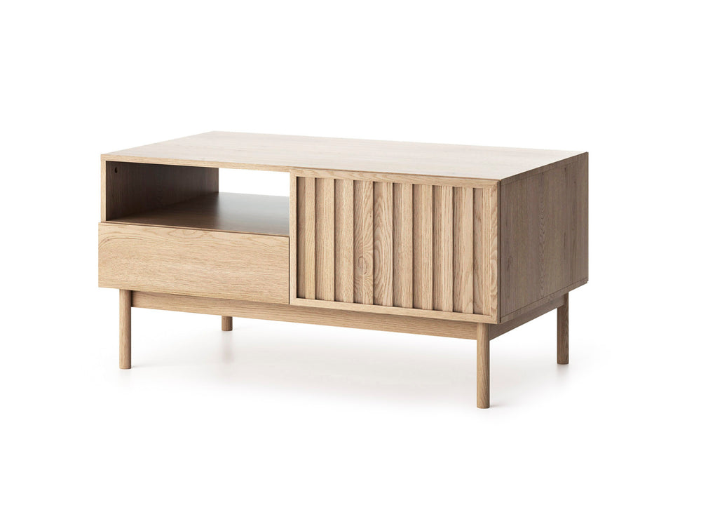 Savira Stilvoller Couchtisch mit Stauraum in Cremona Eiche – Modernes Premium-Design
