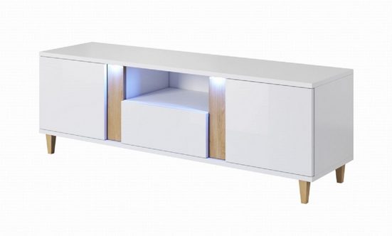Wohnwand - Schönheit und Funktion in einem Aufbewahrungsmöbel, (Komplett Set, 6-St., Premium - NICEA 2)