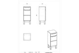 Badezimmer Unterschrank - Bali White - Smart Organization. - ROYAL24_MARKT