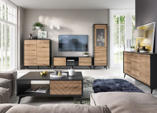 Wohnzimmer-Set - SEWERA -Gemütliches Wohnzimmer zum Entspannen und Wohlfühlen, (Komplett Set, 5-St., Premium - SEWERA) - ROYAL24_MARKT