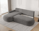 Ecksofa Diune – Grau – Ottomane links