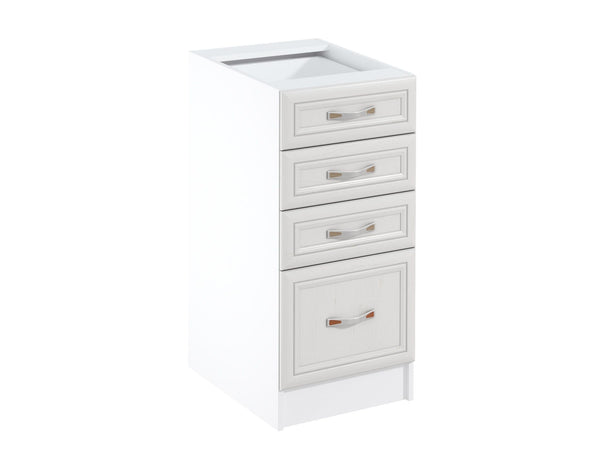 Unterschrank D40S4 - Sycylia Weiß - Funktionalität und Stil in einem