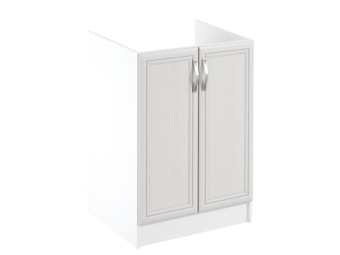 Eleganter Spülenschrank D60Z - Sycylia Weiß - Der perfekte Platz für Ihr Spülbecken - ROYAL24_MARKT