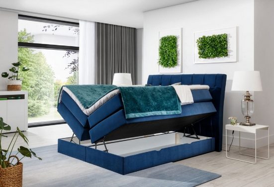 ROYAL24_MARKT Boxspringbett - Schlafkomfort der für tolle Nächte sorgt.