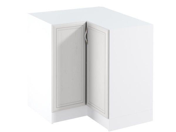 Eckunterschrank D90N - Sycylia Weiß -  Optimale Raumnutzung für Ihre Küche