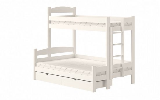 Etagenbett rechts 207 cm - Ökologisch lackiertes Kinderbett.