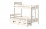 Etagenbett rechts 207 cm - Ökologisch lackiertes Kinderbett. - ROYAL24_MARKT