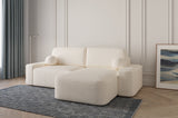 Ecksofa Oval – Creme