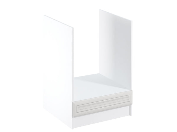 Eleganter Herdumbauschrank D60ZK - Sycylia Weiß - Optimaler Stauraum für jede Küche