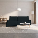 Ecksofa Loco – Schwarz – Ottomane links