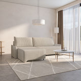 Ecksofa Loco – Creme – Ottomane links