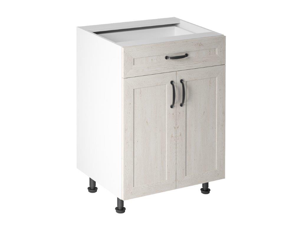 Unterschrank D60S1 - Royal - Markantes Design mit einer Schublade und zwei Türen. - ROYAL24_MARKT