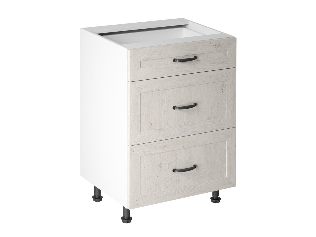 Unterschrank D60S3 - Royal - Eleganter Unterschrank mit 3 Schubladen. - ROYAL24_MARKT