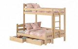 Etagenbett rechts 207 cm - Ökologisch lackiertes Kinderbett. - ROYAL24_MARKT