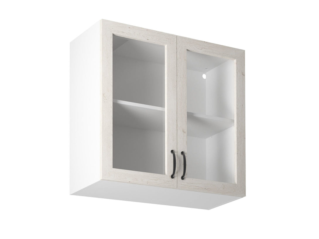 Glashängeschrank G80S - Royal - Hochwertiger Hängeschrank mit Glastüren. - ROYAL24_MARKT