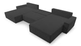 Ecksofa Brazil U – Schwarz – Brazil U