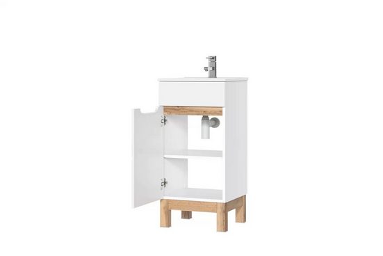 Waschbeckenschrank - Badschrank - Bali White - Modernes und stilvolles Design.