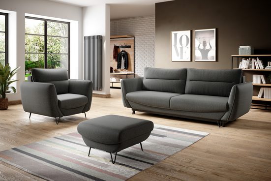 Sofa - Wohnzimmer / Couch, Sessel, Puff für Entspannung. - ROYAL24_MARKT