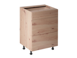 Nexa Küchenzeile KÜ-LN-006 – Woodline – 300 cm – Moderne Familienküche mit Hochschrank und großzügigem Stauraum