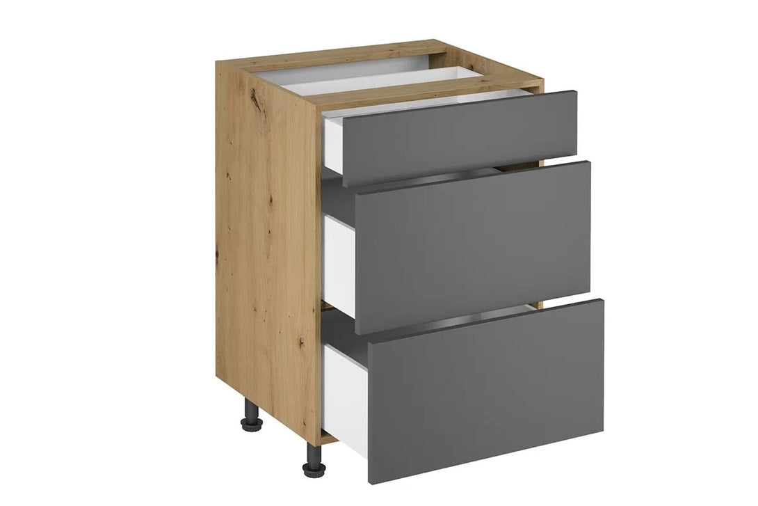 Küchenzeile - Langen - Grau (Matt) - K17-G240 cm. - ROYAL24_MARKT