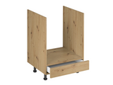 Nexa Küchenzeile KÜ-LN-006 – Woodline – 300 cm – Moderne Familienküche mit Hochschrank und großzügigem Stauraum