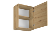 Nexa Küchenmöbel-Set – Modernes griff­loses Design mit Push-to-Open System in Woodline / Schwarz Metallic