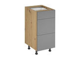 Nexa Küchenmöbel-Set KÜ-LN-003 – Beige – Stilvolle 460 cm Küchenlösung mit maximalem Stauraum und moderner Eleganz