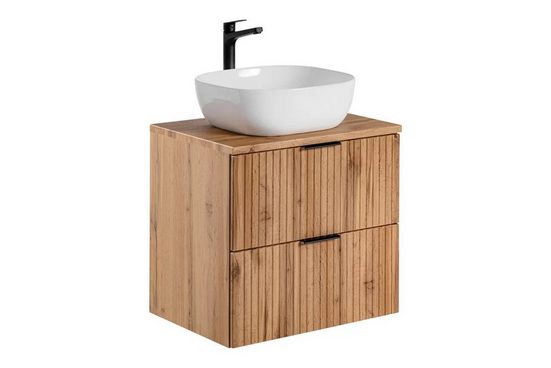 Waschbeckenunterschrank - Adel Oak - Eleganter Waschbeckenschrank mit modernem Design.