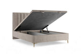 Polsterbett - Misel - Stilvolles Polsterbett in neutralen Farben. - ROYAL24_MARKT